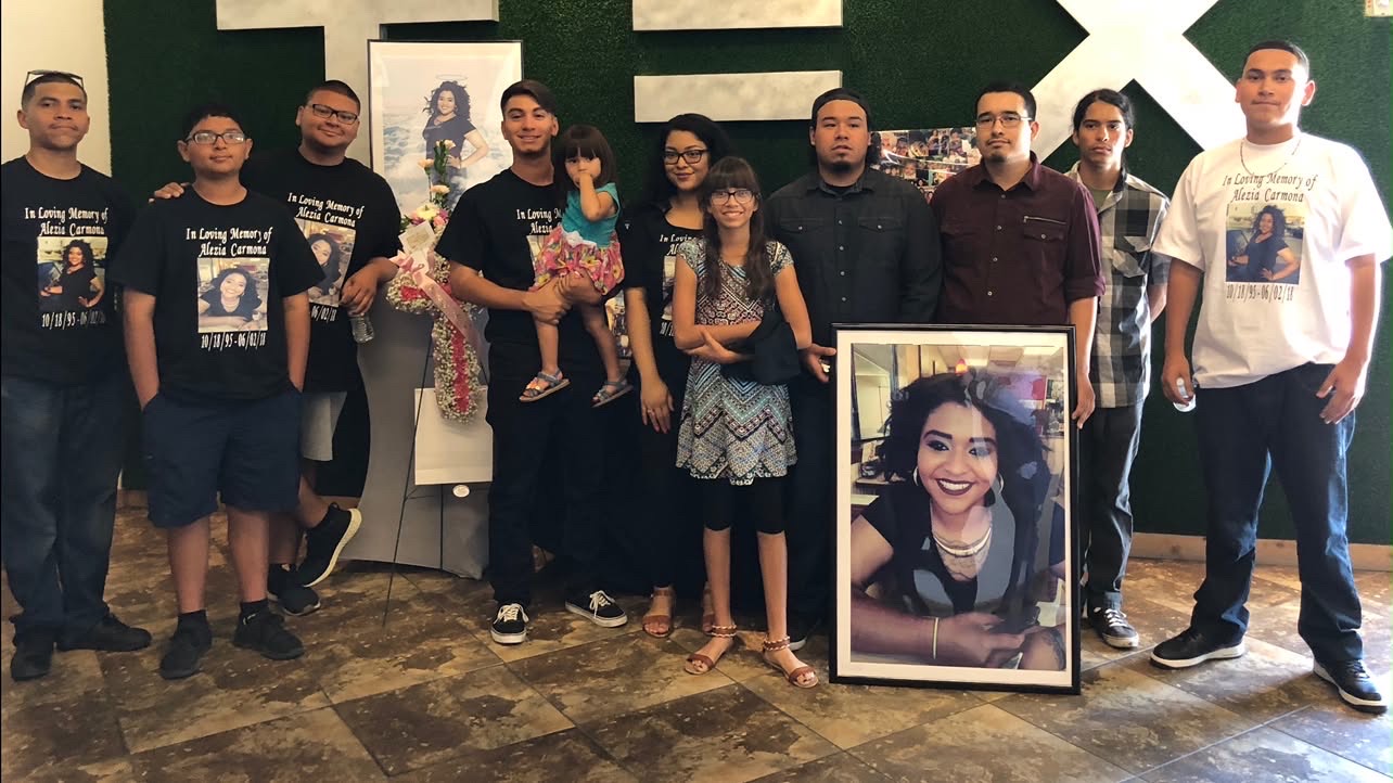 Family and friends gathered together in memory of a loved one